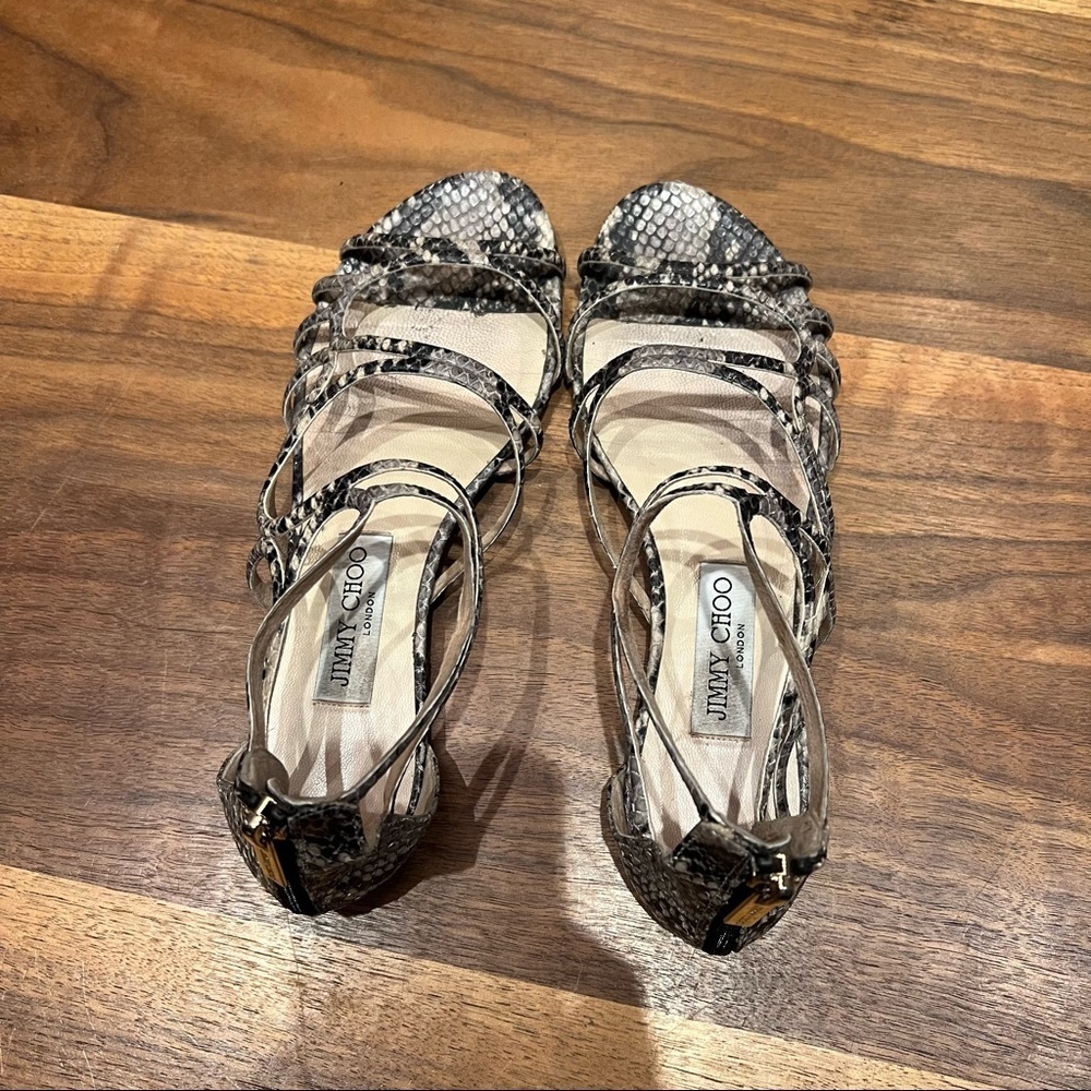 Jimmy Choo Python Sandals - Picture 10 of 11